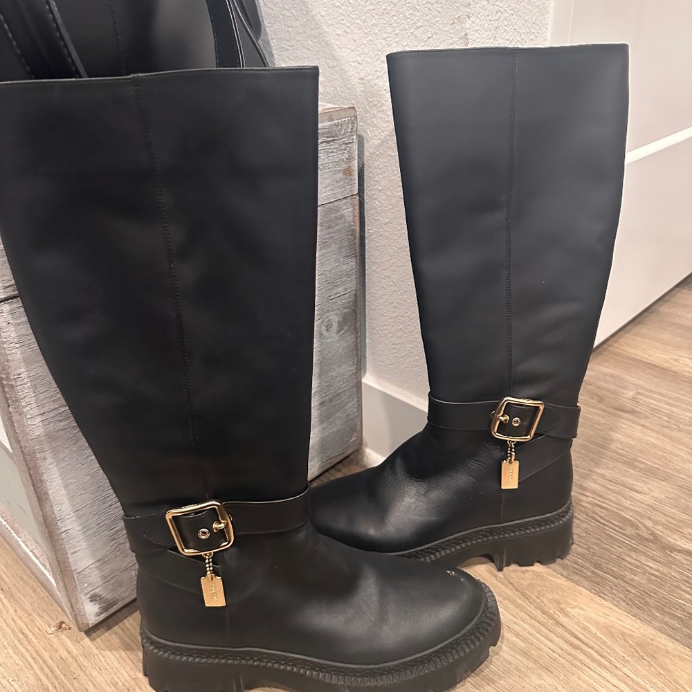Coach James Leather Boots